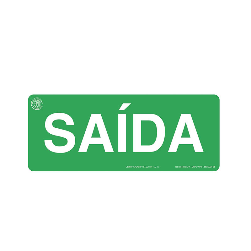 Featured image for “Sinalização Saída”