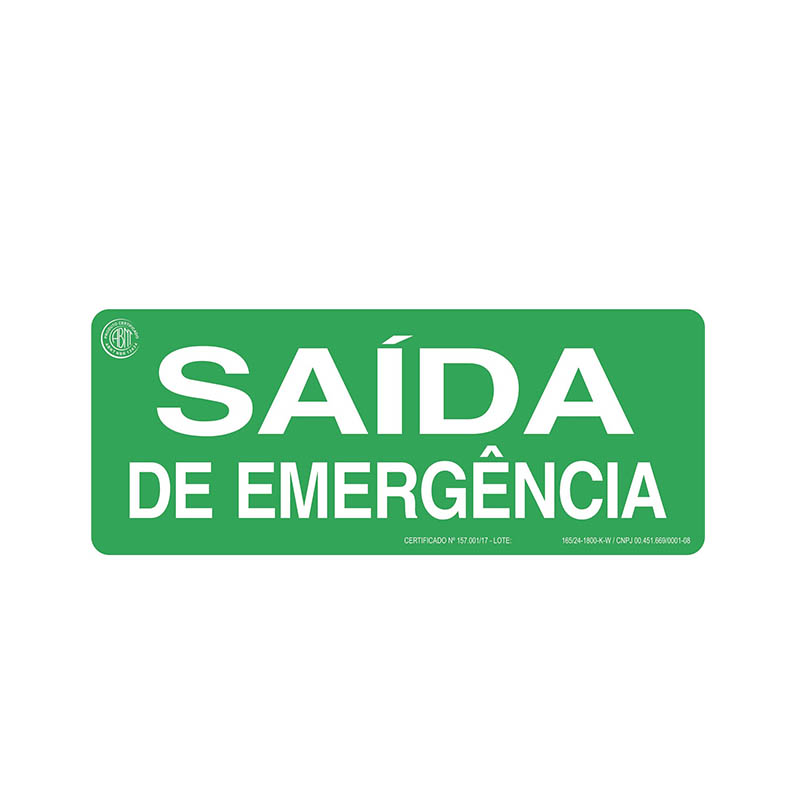 Featured image for “Sinalização Saída de Emergência”